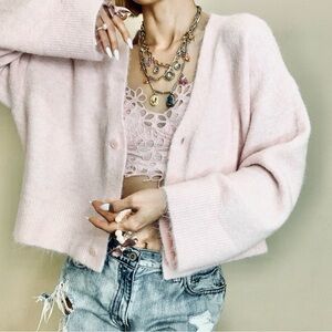 Brand New $99 Calvin Klein jean’s cardigan L